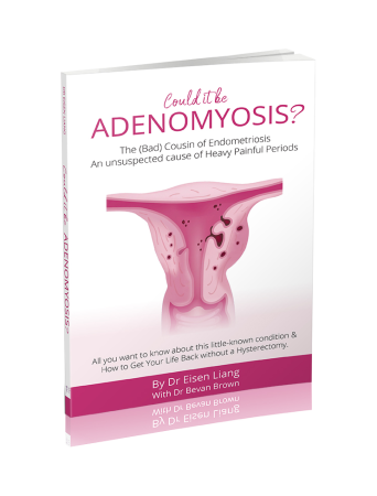 Book cover of Could it be Adenomyosis? By Dr Eisen Liang with Dr Bevan Brown.
